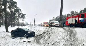 Легковушка перевернулась на МКАД и врезалась в столб aa66bf83610444211a333c9ee4035dd9 - Информационно-аналитическое издание города Могилев